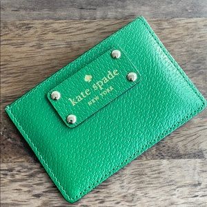 Kate Spade Card Holder Wallet in Green